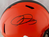 Odell Beckham Autographed Cleveland Browns F/S Speed Helmet- JSA W Auth *Black