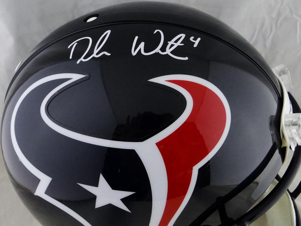 : Deshaun Watson Autographed Texans F/S Flat White Speed