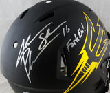 Jake Plummer Fork Em Signed Arizona State F/S Speed Authentic Helmet- Beckett Auth