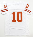 Vince Young Autographed White College Style Jersey- JSA  Authenticated Image 3