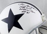 Roger Staubach Autographed Cowboys F/S 60-63 TB Proline Helmet w/3 Insc-Beckett Auth
