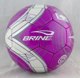 Hope Solo Autographed USA Purple Soccer Ball- JSA W Auth