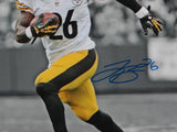 LeVeon Bell Autographed Steelers 8x10 Running Spotlight PF Photo- JSA W Auth