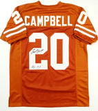 Earl Campbell Autographed Orange College Style Jersey W/ HT- JSA Witnessed Auth Image 1