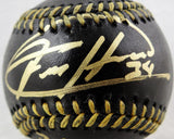 Felix Hernandez Autographed Black Rawlings OML Baseball w/King Felix- JSA W Auth *Gold