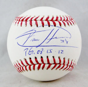 Felix Hernandez Autographed Rawlings OML Baseball w/PG 8.15.12- JSA W Auth *Blue