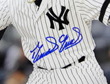 Domingo German Autographed Yankees 16x20 Pitching PF Photo - JSA W Auth *Blue