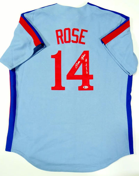 Framed Montreal Expos Pete Rose Autographed Signed Inscribed Jersey Js