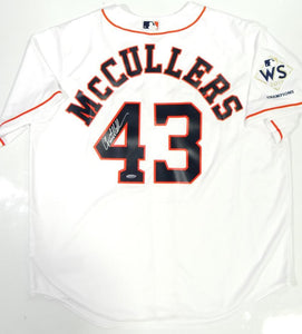 Lance McCullers Signed Houston Astros White Jersey W/ WS Patch