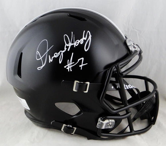 Dwayne Haskins Autographed Ohio State Black F/S Speed Helmet- JSA W Auth *White