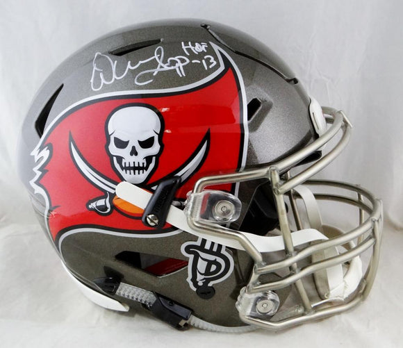 Warren Sapp Autographed Tampa Bay Bucs F/S SpeedFlex Helmet w/ HOF- Beckett Auth *White