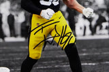 TJ Watt Autographed Pittsburgh Steelers 8x10 Spotlight Flexing PF- JSA W Auth
