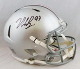 Nick Bosa Autographed Ohio State Buckeyes F/S Speed Authentic Helmet - Beckett Auth *Black