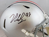 Nick Bosa Autographed Ohio State Buckeyes F/S Speed Authentic Helmet - Beckett Auth *Black