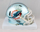 Mike Gesicki #88 Autographed Miami Dolphins Chrome Mini Helmet- JSA W Auth *White