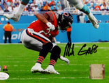 Mike Gesicki Signed Miami Dolphins 8x10 Hurdling Vs. Bears PF Photo- JSA W Auth Image 2