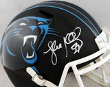 Luke Kuechly Autographed Carolina Panthers F/S Flat Black Helmet- JSA W Auth *White