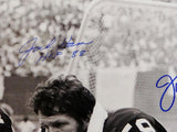 Jack Lambert Jack Ham Signed Pittsburgh Steelers 16x20 w/ HOF Photo- JSA W Auth