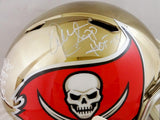 Warren Sapp Autographed Tampa Bay Bucs F/S Chrome Speed Helmet w/ 4 Insc- JSA W Auth *White