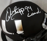 Warren Sapp Autographed Miami Hurricanes Black Mini Helmet w/ Insc- JSA W Auth