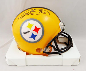 OMAR KHAN signed (PITTSBURGH STEELERS) Flash mini football helmet JSA  AJ47831