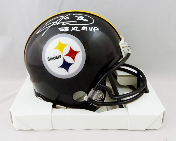 Hines Ward Autographed Pittsburgh Steelers Mini Helmet w/ SB MVP- JSA W Auth *White