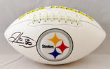 Hines Ward Autographed Pittsburgh Steelers Logo Football- JSA W Auth *Black