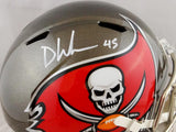 Devin White Autographed Tampa Bay Bucs F/S Speed Helmet- Beckett Auth *White