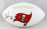 Devin White Autographed Tampa Bay Bucs Logo Football- Beckett Auth *Black