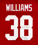 Roy Williams Autographed Maroon College Style Jersey w/ 00 National Champs- JSA W Auth