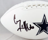Connor McGovern Autographed Dallas Cowboys Logo Football - JSA W Auth *Black