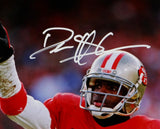 Deion Sanders Autographed 49ers 8x10 Close Up PF Photo- Beckett Auth *White