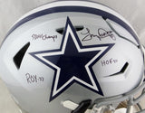 Tony Dorsett Autographed Dallas Cowboys Full Size SpeedFlex Helmet w/3 Insc- Beckett Auth *Black