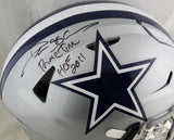 Deion Sanders Autographed Dallas Cowboys Full Size SpeedFlex Helmet w/ 2 Insc- Beckett Auth *Black