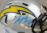 Joey Bosa Autographed Los Angeles Chargers Chrome Mini Helmet - JSA W Auth *Light Blue