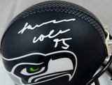 LJ Collier Autographed Seattle Seahawks Mini Helmet - Prova Auth *White