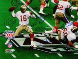 1989 San Francisco 49ers Signed 16x20 Montana Passing Photo w/ 20 Sigs - Multi Auth