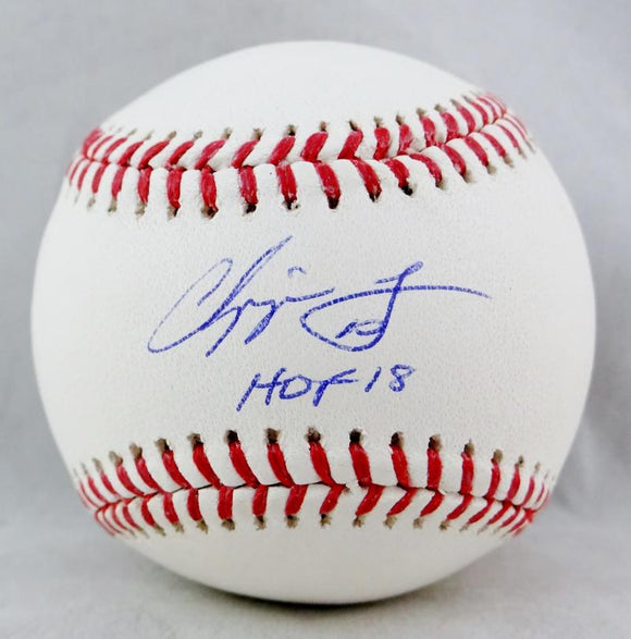 Chipper Jones Signed Rawlings OML Baseball w/ HOF - Beckett Auth – The  Jersey Source