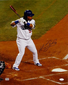 Manny Ramirez Autographed LA Dodgers 16x20 In Batters Box Photo-JSA W Auth *Vert