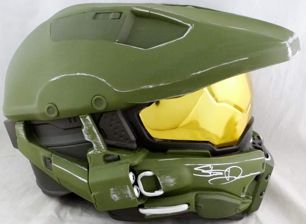 Steve Downes Signed Halo Master Chief Mask with Master Chief Insc