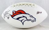 Champ Bailey Autographed Denver Broncos Logo Football w/HOF - Beckett Auth