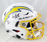 Dan Fouts Autographed Los Angeles Chargers Full Size SpeedFlex Helmet w/3 Insc- Beckett Auth