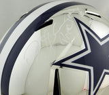 Deion Sanders Autographed Dallas Cowboys Full Size Chrome Helmet w/2 Insc- Beckett Auth *White