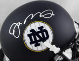 Joe Montana Signed Notre Dame Matte Blue Pinstripe Mini Helmet - JSA W Auth *Silver