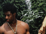 Deion Sanders Autographed 16x20 Posing Shirtless Photo - Beckett Auth *White