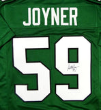 Seth Joyner Autographed Green Pro Style Jersey- JSA W Auth *9 Image 2