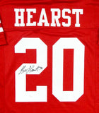 Garrison Hearst Autographed Red Pro Style Jersey- JSA W Auth *2