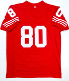 Jerry Rice Autographed Red Pro Style Stat Jersey - Beckett Auth *8