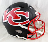 Travis Kelce Autographed Kansas City Chiefs F/S AMP Speed Helmet - Beckett Auth *White