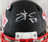 Travis Kelce Autographed Kansas City Chiefs F/S AMP Speed Helmet - Beckett Auth *White